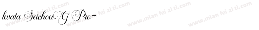 lwata SeichouG Pro字体转换